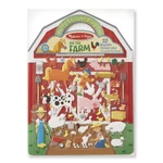 Kép 1/3 - Melissa & Doug Kreatív játék, Pufi matrica készlet, farm