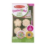 Kép 2/2 - Melissa & Doug Kreatív játék, Fa hűtőmágnes készítés, virágok