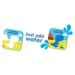 Kép 2/3 - Buddy & Barney színváltós fürdőkönyv - dinók