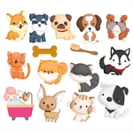 Kép 3/3 - Buddy & Barney fürdőjáték, Tapassz a csempére színváltós szett - Sáros Tappancsok