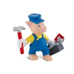 Kép 1/2 - Bullyland 12492 Disney - A három kismalac: Építész malacka