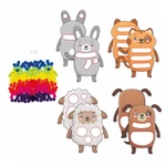 Kép 2/3 - Sycomore Stick'n Fun pompomok - farm állatok