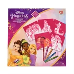 Kép 2/3 - Canenco Disney Princess bársonyos színező szett, 5 db-os