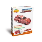 Kép 2/3 - Felhúzható 3D puzzle - piros versenyautó