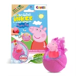 Kép 2/3 - Craze Inkee vegán fürdőgolyó csomag eperfagyi aormával - Peppa malac nyomda figurával