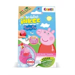Kép 3/3 - Craze Inkee vegán fürdőgolyó csomag eperfagyi aormával - Peppa malac nyomda figurával