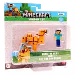 Kép 2/3 - Minecraft 3D figura felhúzható állattal, 2. sorozat - többféle