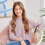 Kép 3/3 - Make It Real Kristály medál karkötők, tiszta kék