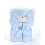 Kép 2/2 - Mora POMPON BEAR P86 pléd 75*95  05-blue - dobozos