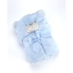 Kép 1/2 - Mora POMPON BEAR P86 pléd 75*95  05-blue - dobozos