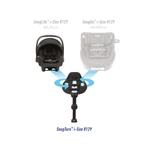 Kép 10/10 - Graco SnugLite™ 40-75 cm hordozó Midnight + SnugTurn™ i-Size R129 bázistalp