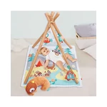 Kép 2/10 - Skip Hop játszószőnyeg játékhíddal Camping Cub