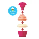 Kép 4/10 - Skip Hop Zoo Sort & Stack muffinok