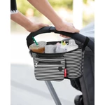 Kép 3/7 - Skip Hop Grab & Go babakocsi táska fehér csíkos
