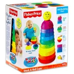 Kép 1/3 - Fisher-Price fejlesztõ játék színes csészepiramis W4472