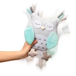 Kép 2/9 - BabyOno csörgő Sofia bagoly plüss 30cm két színben 441