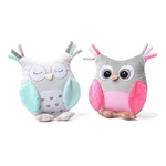 Kép 1/9 - BabyOno csörgő Sofia bagoly plüss 30cm két színben 441