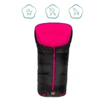 Kép 2/10 - Fillikid bundazsák babakocsiba Eco big 1220-22 fekete pink béléssel