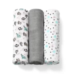 Kép 2/3 - BabyOno textilpelenka színes 3db bambusz szürke 397/02