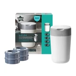 Kép 2/3 - Tommee Tippee pelenkacsomagoló utántöltő 4db,  pelenkatároló szemetessel Twist & Click