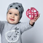 Kép 4/5 - BabyOno rágóka - Ortho gömb szilikon világoskék 489/01