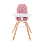 Kép 2/9 - Kinderkraft etetõszék Tixi 2in1 fa lábbal pink