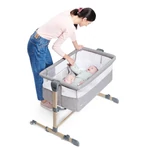 Kép 7/7 - Kinderkraft babaöböl Neste Air 2in1 világosszürke-melange fa hatású