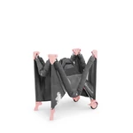 Kép 9/9 - Kinderkraft utazóágy Joy kiegészítőkkel szürke-pink