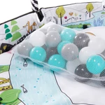 Kép 5/10 - Kinderkraft játszószőnyeg SmartPlay játékhíddal, felhajtható széllel és labdákkal