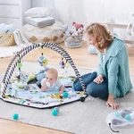 Kép 10/10 - Kinderkraft játszószőnyeg SmartPlay játékhíddal, felhajtható széllel és labdákkal