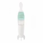 Kép 2/3 - Kikkaboo babaetető szilikonos kanállal 90 ml  rocket menta