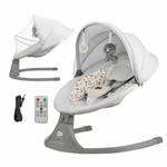 Kép 1/7 - Kinderkraft elektromos hinta Lumi 2 világosszürke