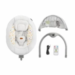 Kép 6/7 - Kinderkraft elektromos hinta Lumi 2 világosszürke