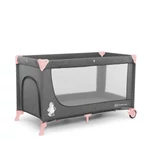 Kép 2/9 - Kinderkraft utazóágy Joy szürke-pink