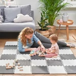 Kép 10/10 - Kinderkraft szivacspuzzle szõnyeg Luno 30db fekete-fehér