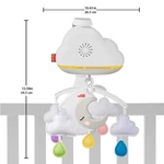 Kép 4/5 - Fisher-Price zenélõ körforgó nyugtató felhõk GRP99