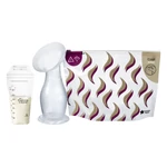 Kép 3/4 - Tommee Tippee mellszívó Made for me szilikon, anyatejtárolóval és sterilizáló zacskóval *