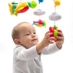 Kép 5/8 - Baby Mix zenélõ-forgó projektoros távirányítóval Repülõ és helikopter