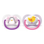 Kép 4/5 - Philips AVENT játszócumi ultra air 0-6hó lány állatos 2db