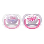 Kép 4/5 - Philips AVENT játszócumi ultra air 0-6hó lány Text 2db
