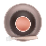 Kép 2/4 - Nattou étkészlet szilikon 4 részes pohárral pink-padlizsán