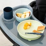 Kép 4/4 - Nattou étkészlet szilikon 4 részes pohárral zöld-kék