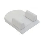Kép 1/2 - Kikkaboo babapoziciónáló reflux ellen memóriahabos hipoallergén bársony 51x36x15cm  szürke