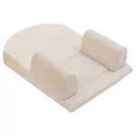Kép 1/2 - Kikkaboo babapoziciónáló reflux ellen memóriahabos hipoallergén bársony 51x36x15cm  bézs