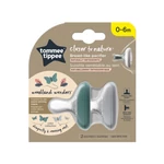 Kép 2/2 - Tommee Tippee nyugtató cumi CTN anyamell formájú 0-6 hó 2db dragonfly and morning mist