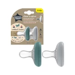 Kép 1/2 - Tommee Tippee nyugtató cumi CTN anyamell formájú 0-6 hó 2db dragonfly and morning mist