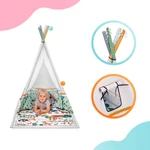 Kép 4/9 - Kinderkraft játszószőnyeg  - Little Gardener játékhíddal sátorral