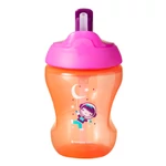 Kép 2/2 - Tommee Tippee itatópohár - Straw Cup szívószálas 230 ml lányos