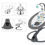 Kép 2/5 - Zopa elektromos hinta - Lullaby - sötét vázzal Háromszögek