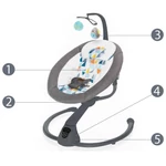 Kép 4/5 - Zopa elektromos hinta - Lullaby - sötét vázzal Háromszögek